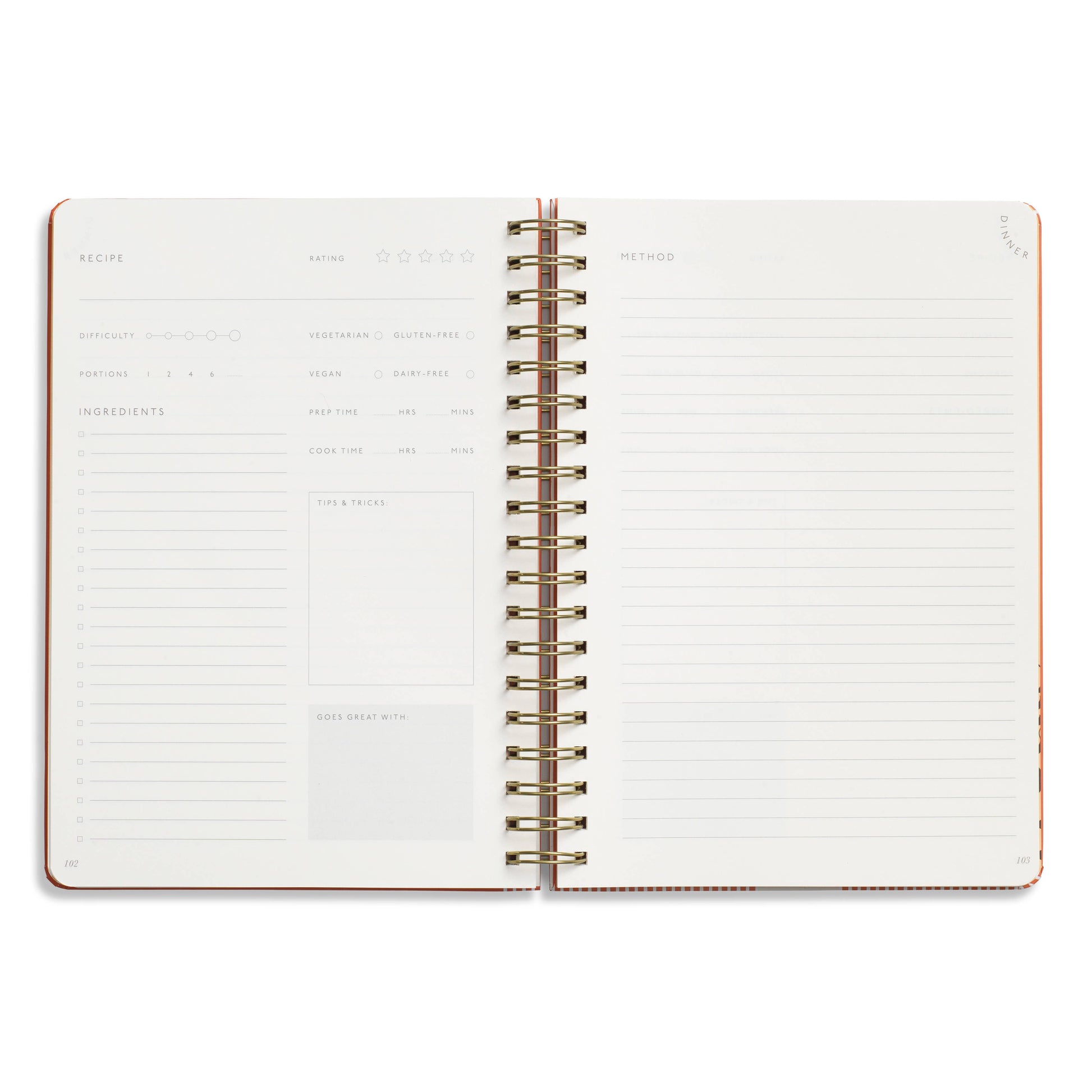 Eat Well Spiral Recipe Journal