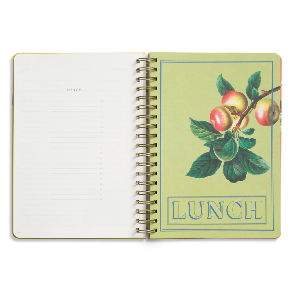 Hanging Fruits Spiral Recipe Journal