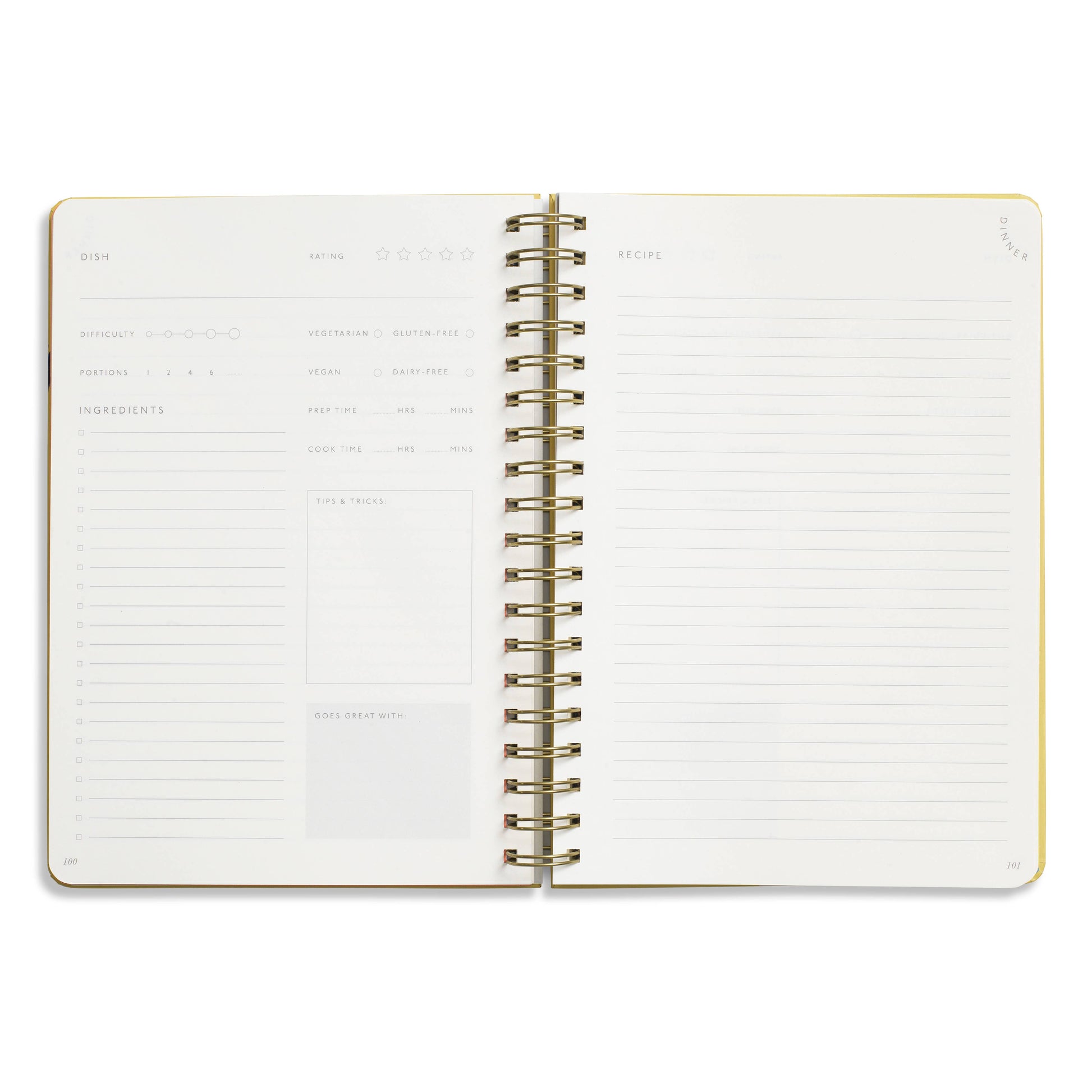 Hanging Fruits Spiral Recipe Journal