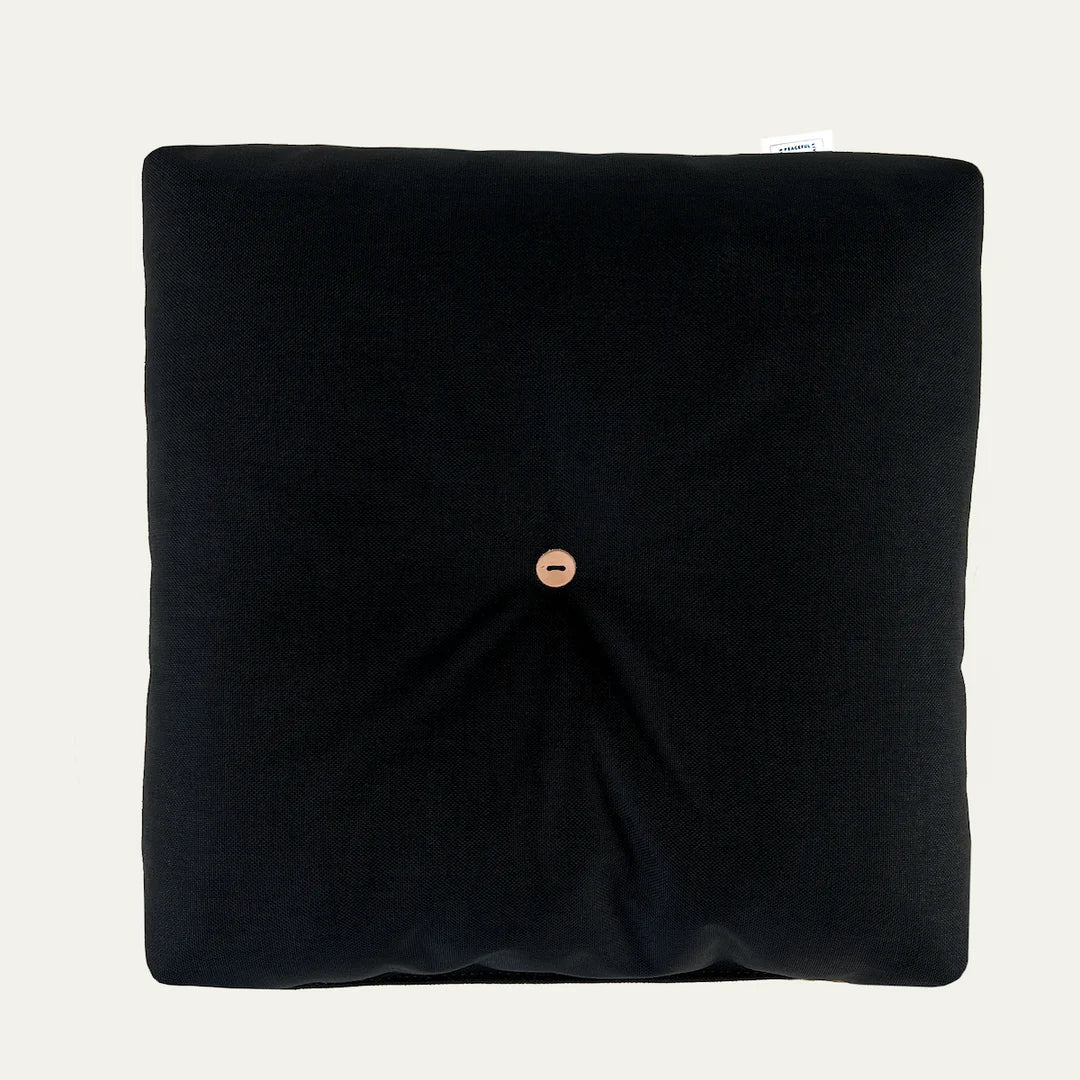 Froebel Cushion - Denim Checkerboard