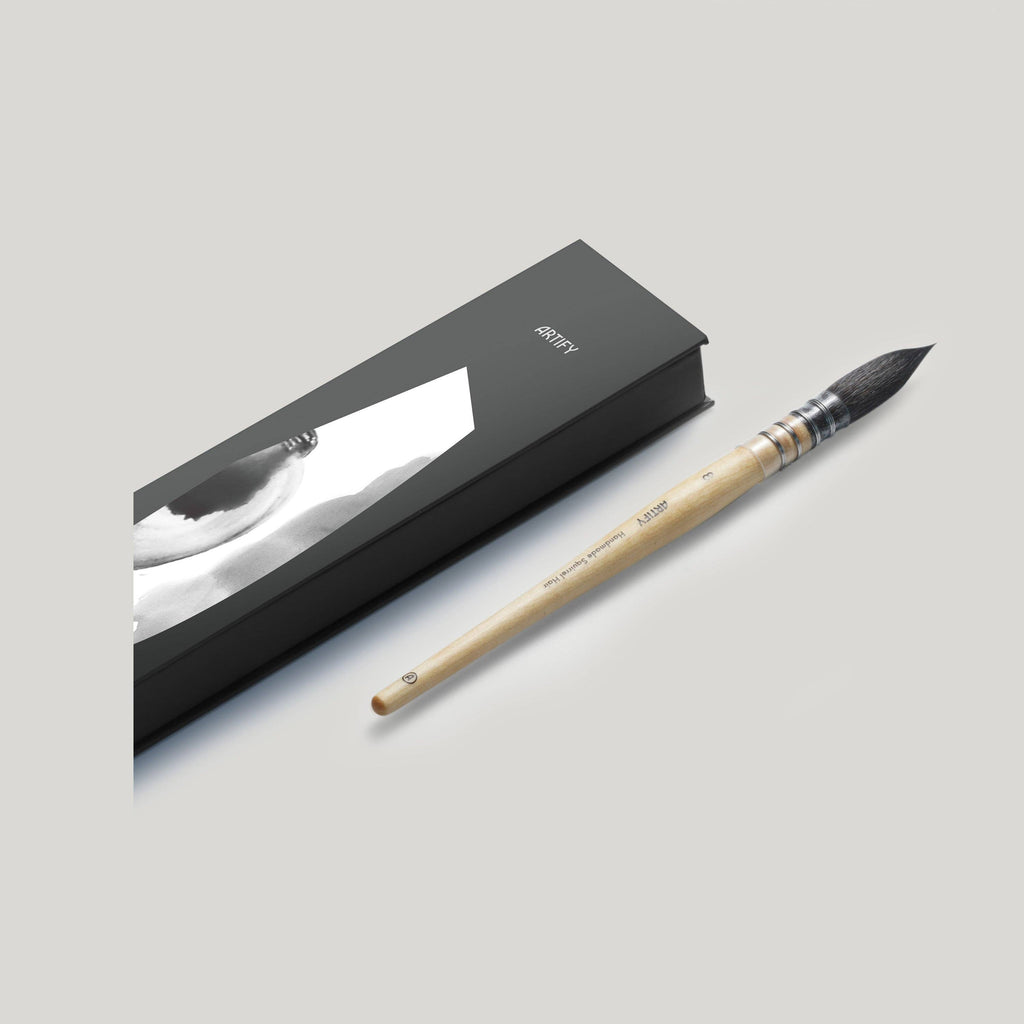 Professional Squirrel Hair Watercolor Brush: #8