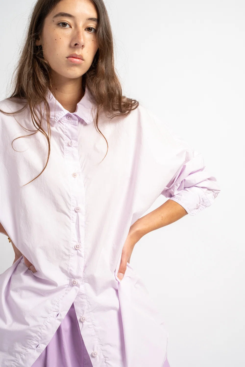 The Oversized Shirt in Lilac