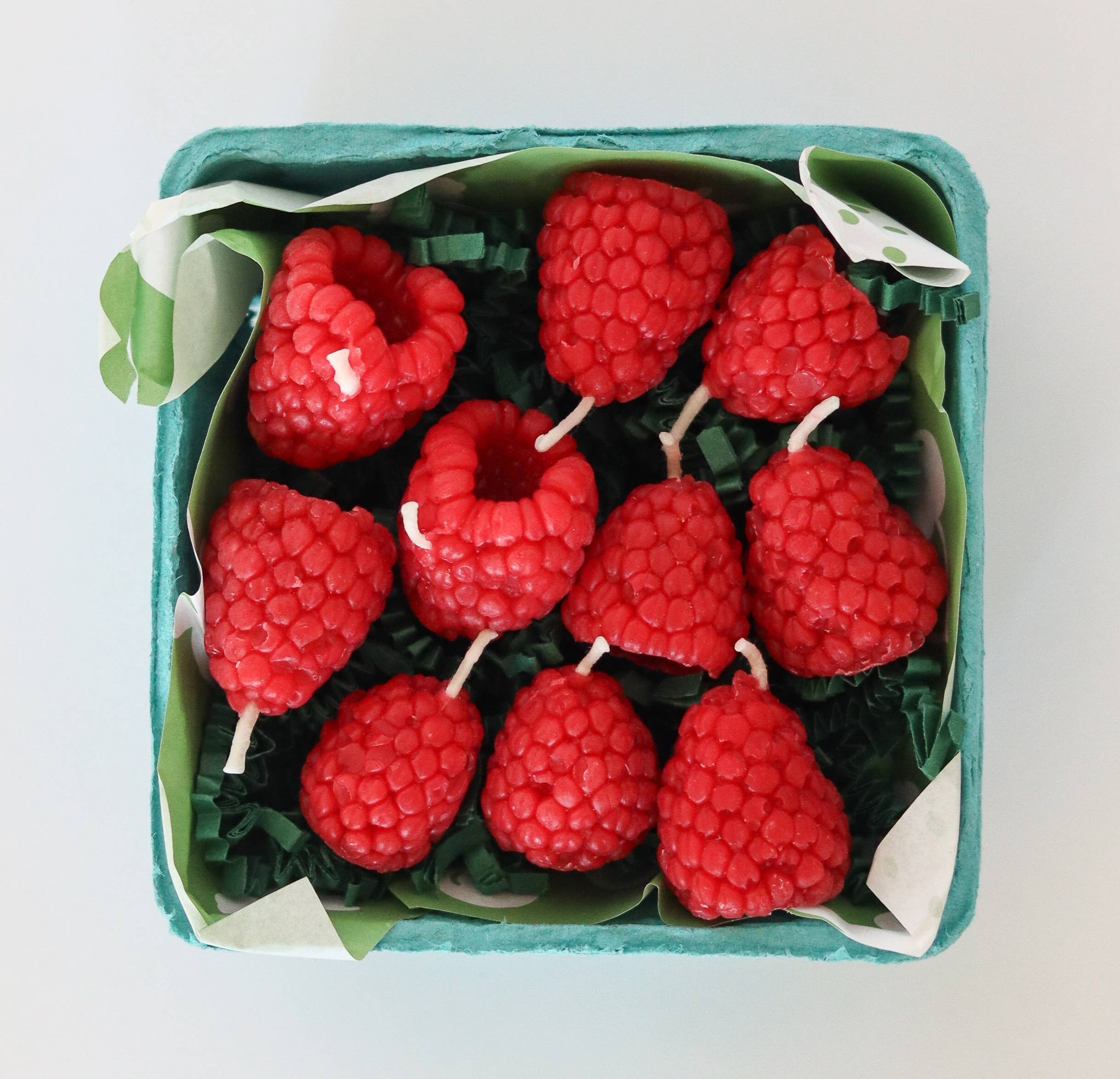 Raspberry Birthday Candles