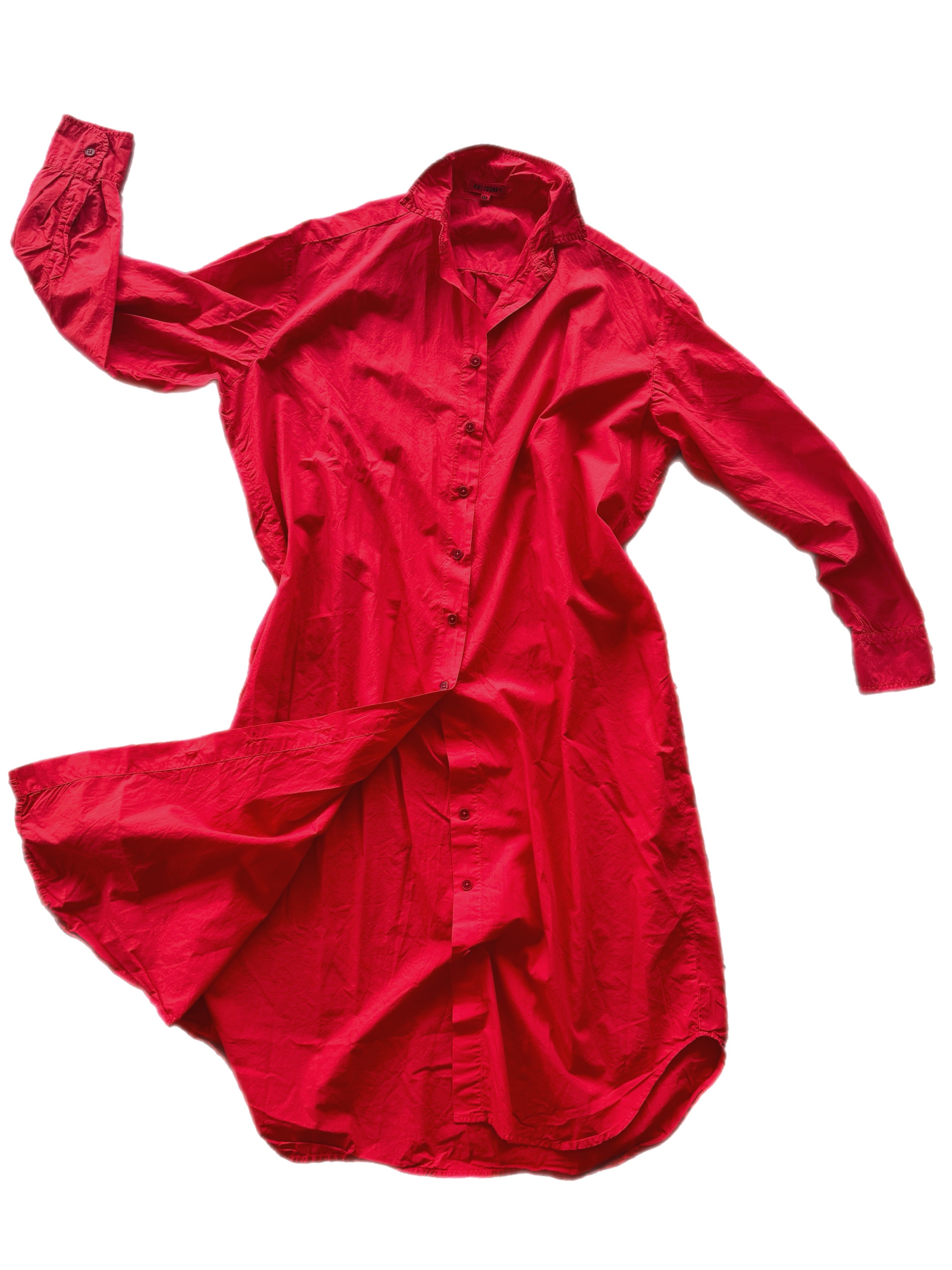 The Shirt Dress In Rouge