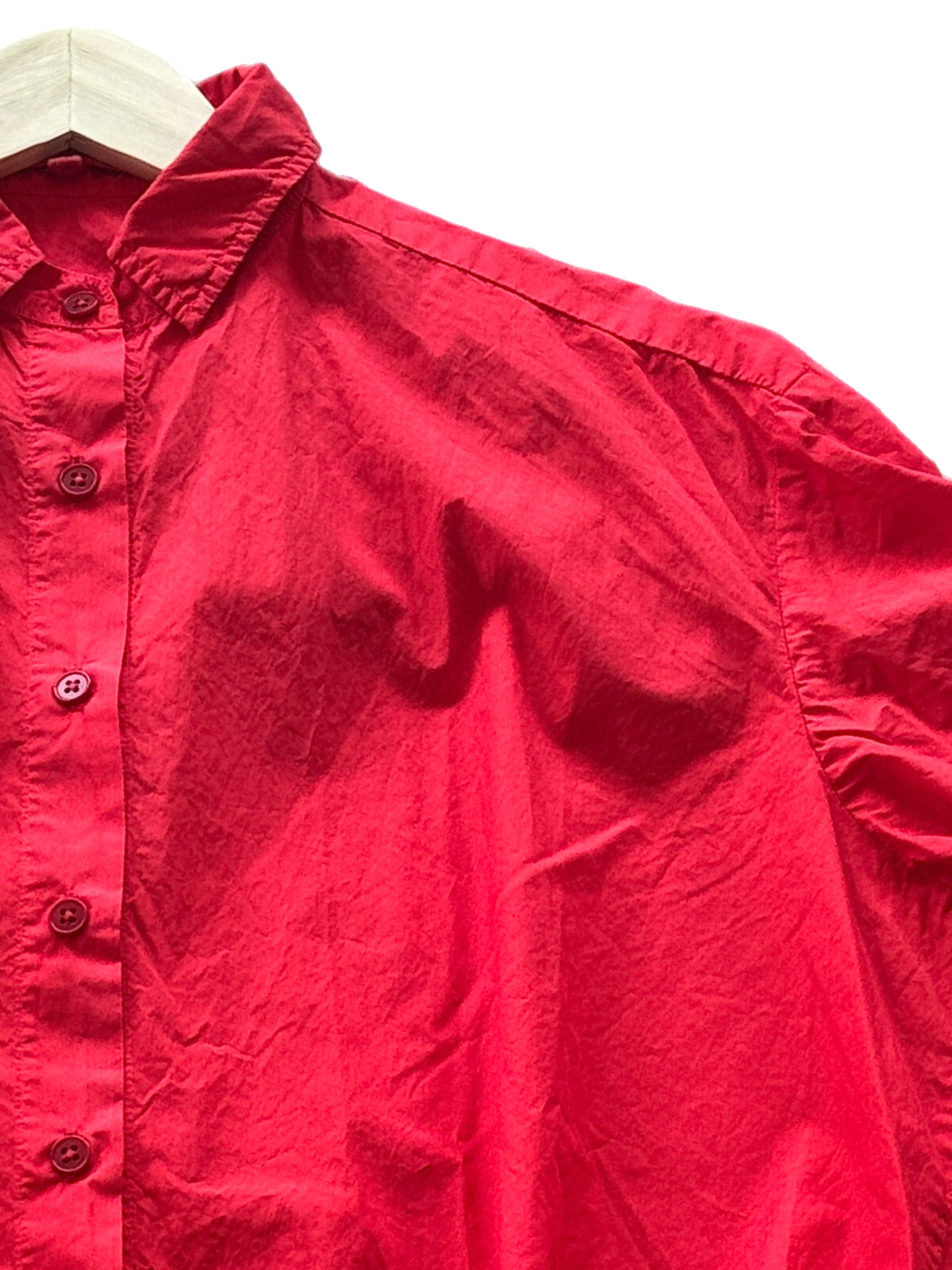 The Shirt Dress In Rouge