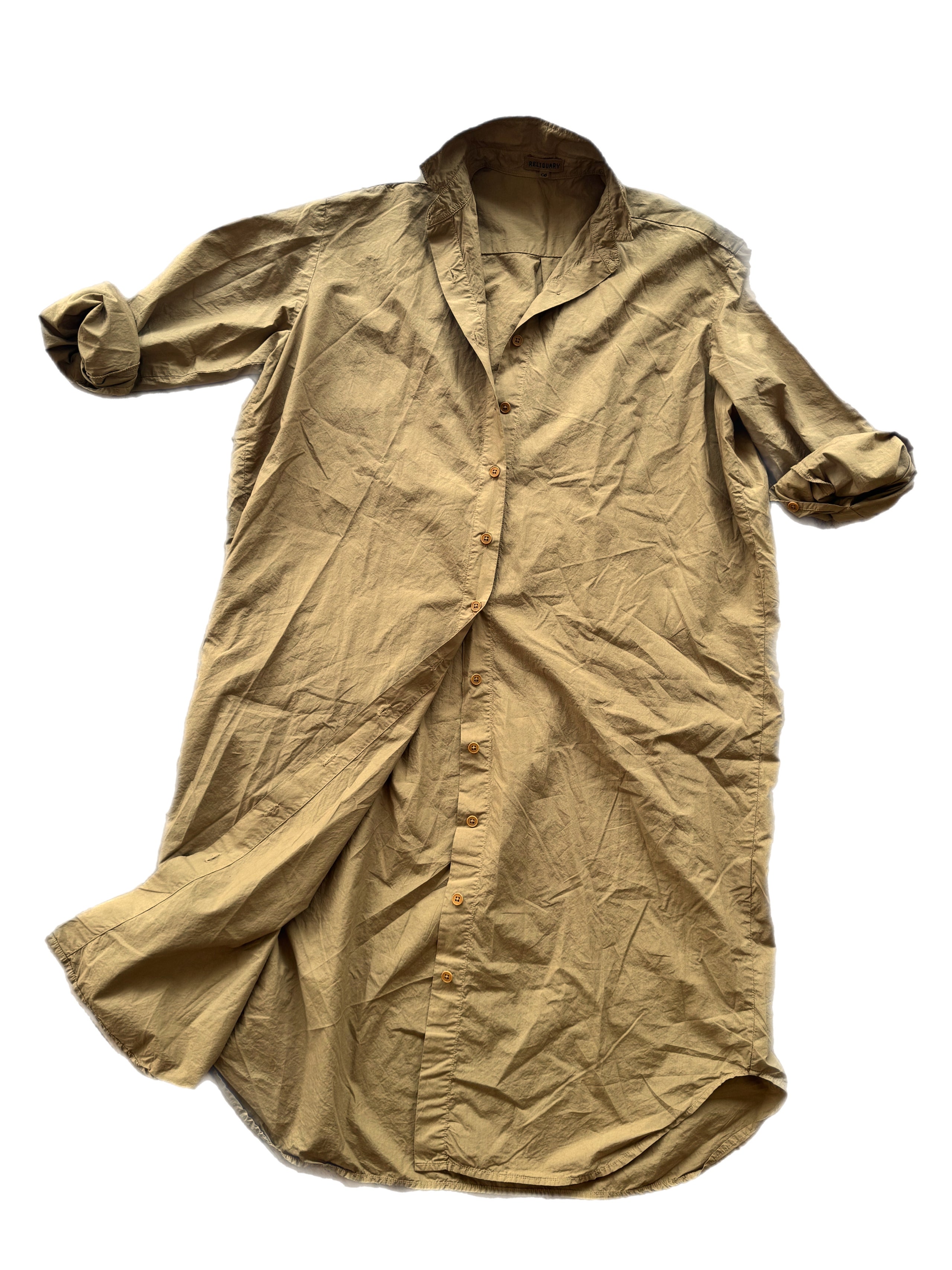 The Shirt Dress In Tan