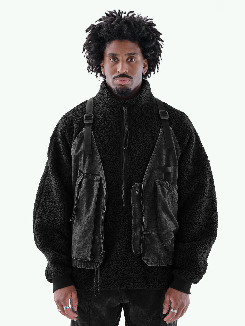 SU-102 Utility Vest in Washed Charcoal