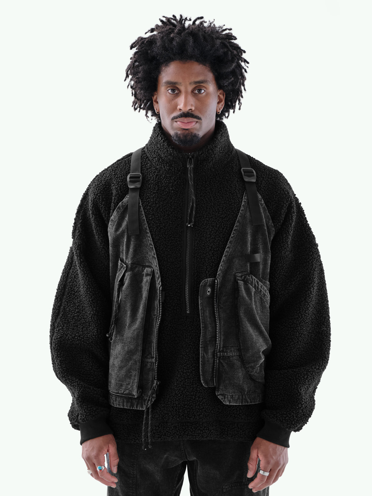 SU-102 Utility Vest in Washed Charcoal