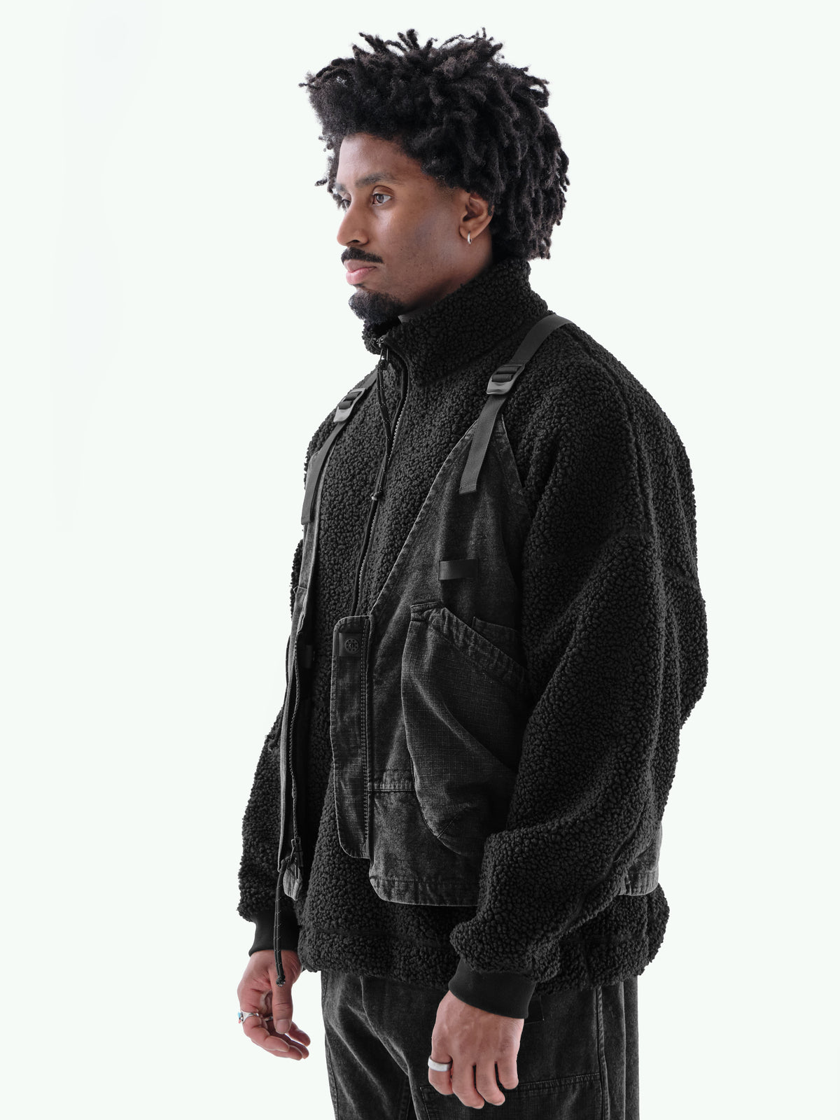 SU-102 Utility Vest in Washed Charcoal