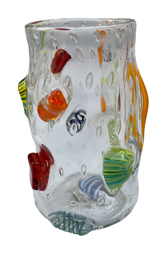 Tall Mosiac Cup - Tandem Glass