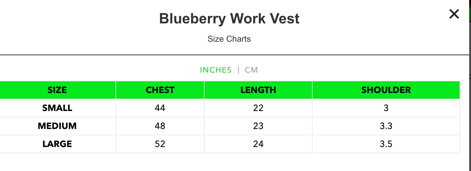 Blueberry Work Vest