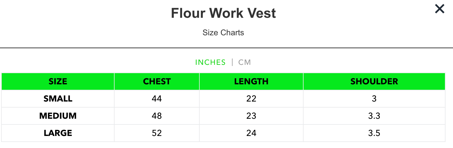 Flour Work Vest