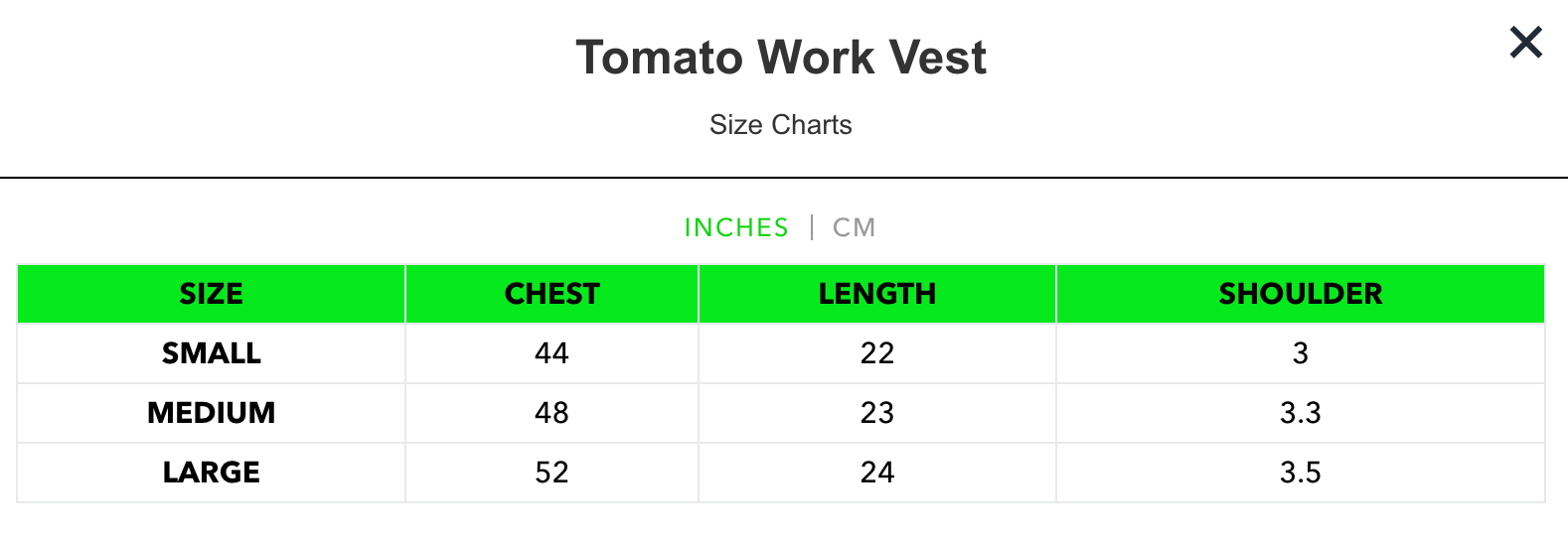 Tomato Work Vest