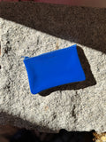 Small Zip Pouch: Candy Patent Cerulean