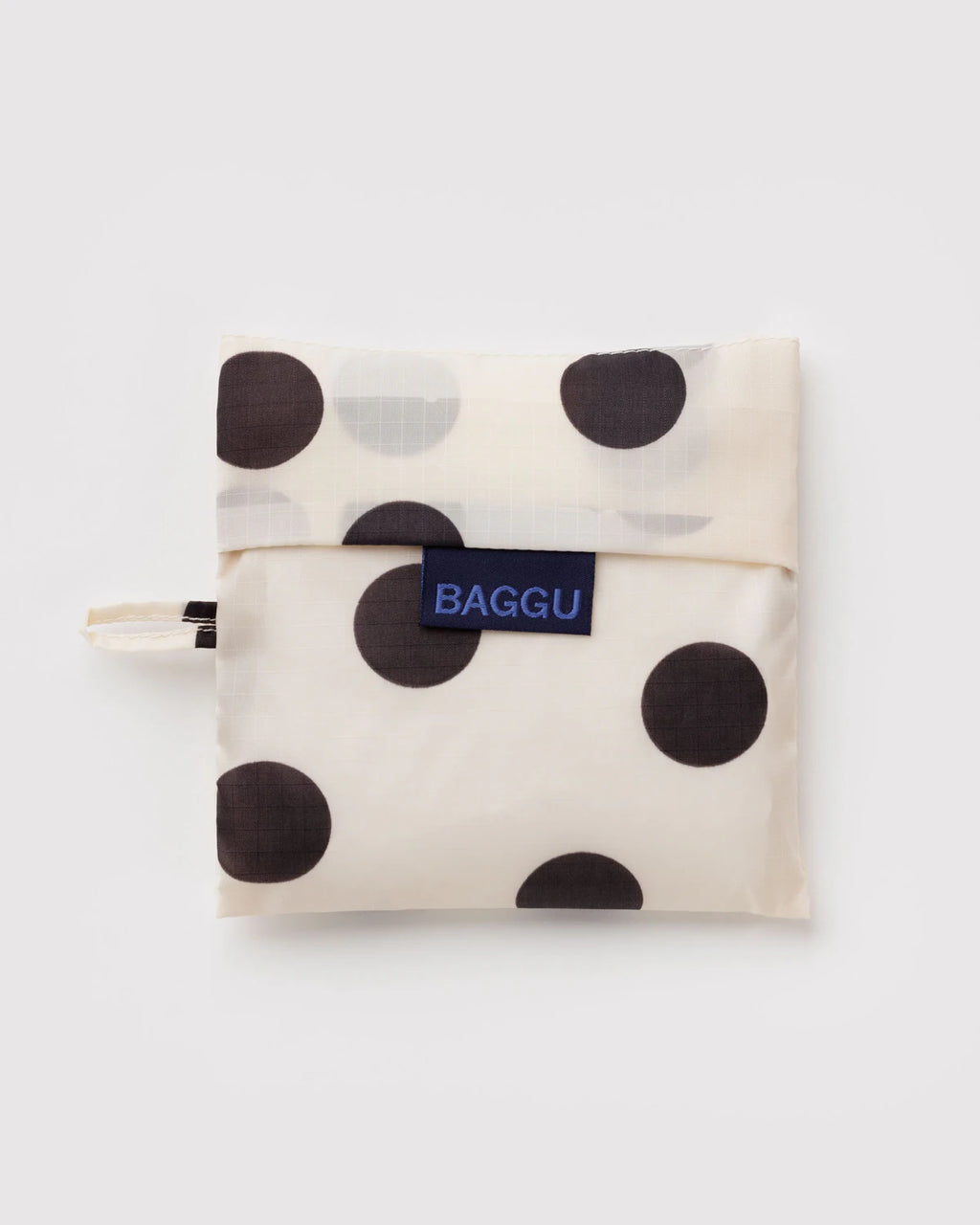 Standard Baggu - Cream and Black Polka