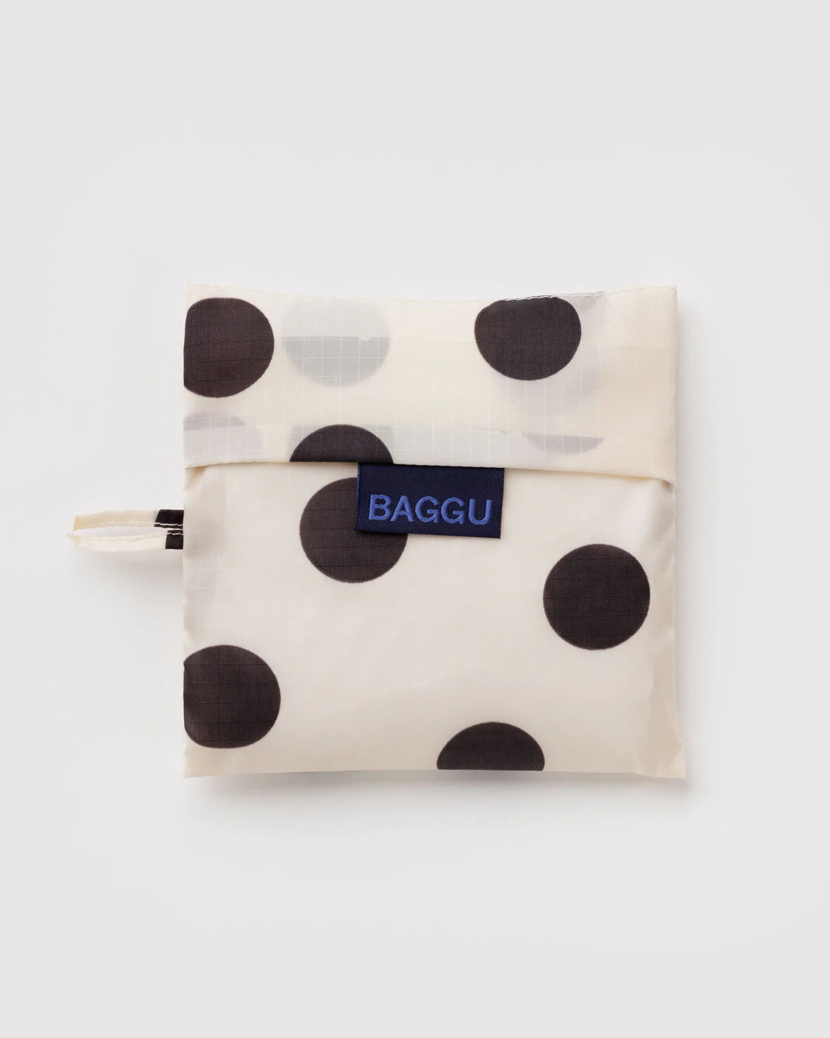 Standard Baggu - Cream and Black Polka