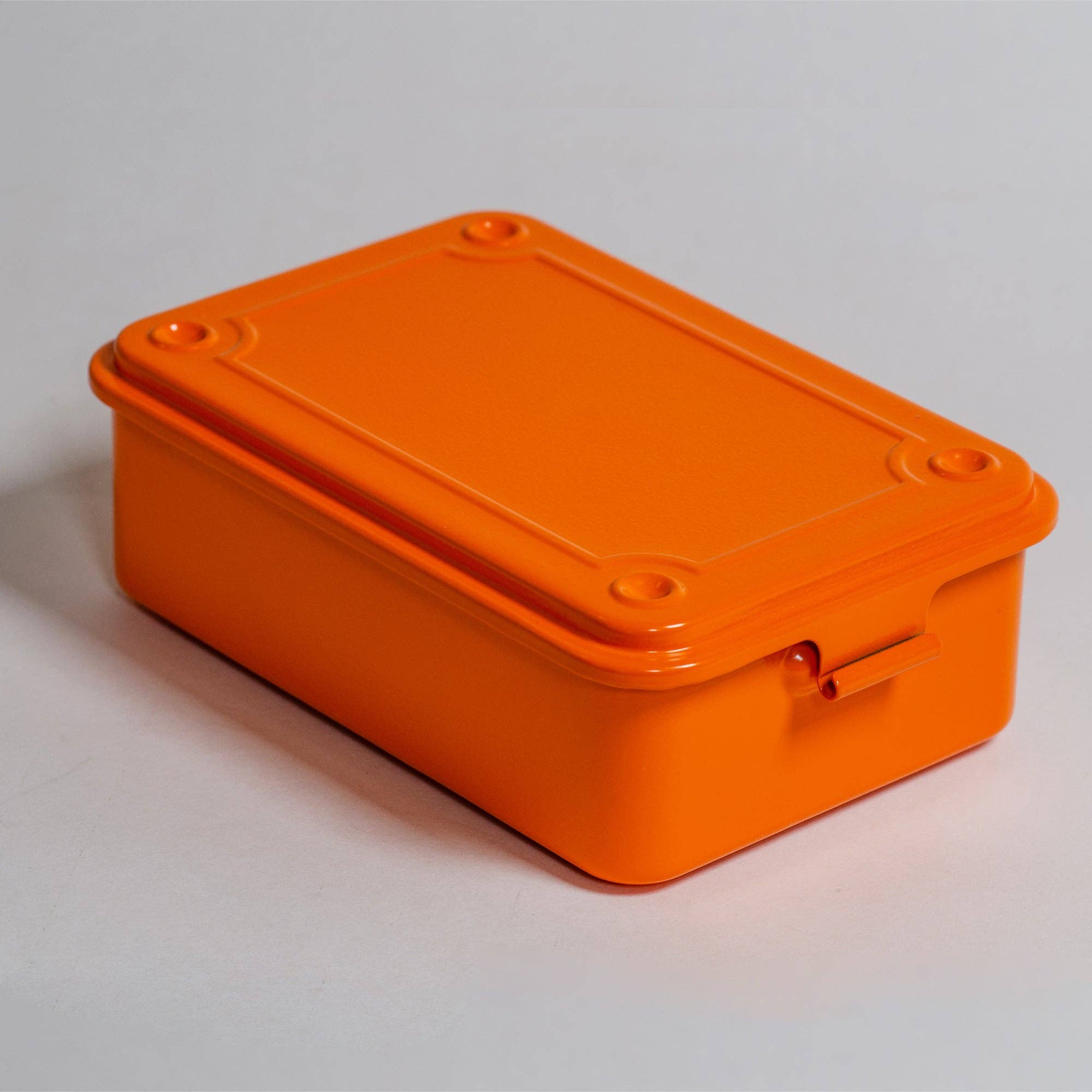 Orange Steel Stackable Storage Box