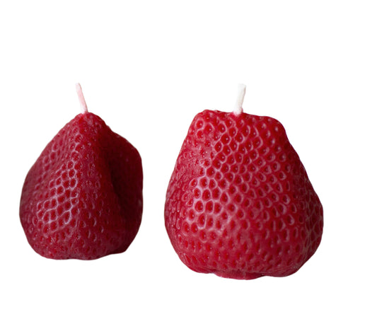 Strawberries Beeswax Candles