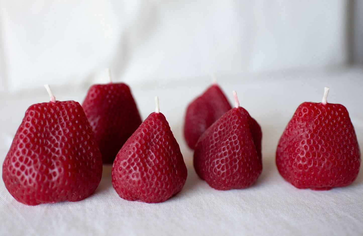 Strawberries Beeswax Candles