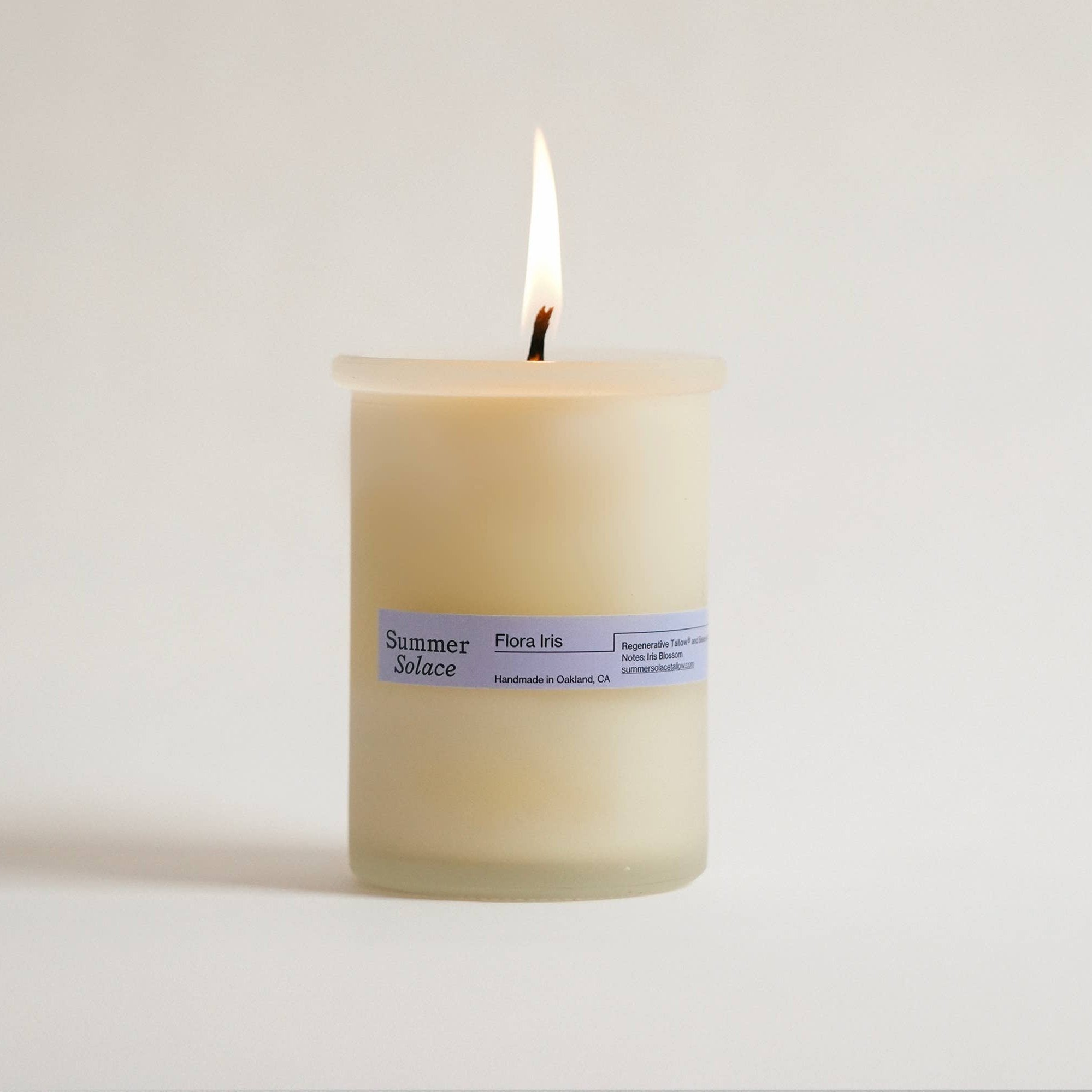 Floral Iris Tallow Candle