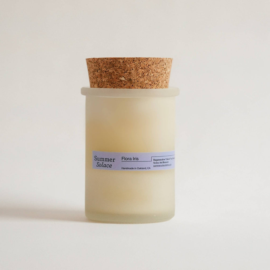 Floral Iris Tallow Candle