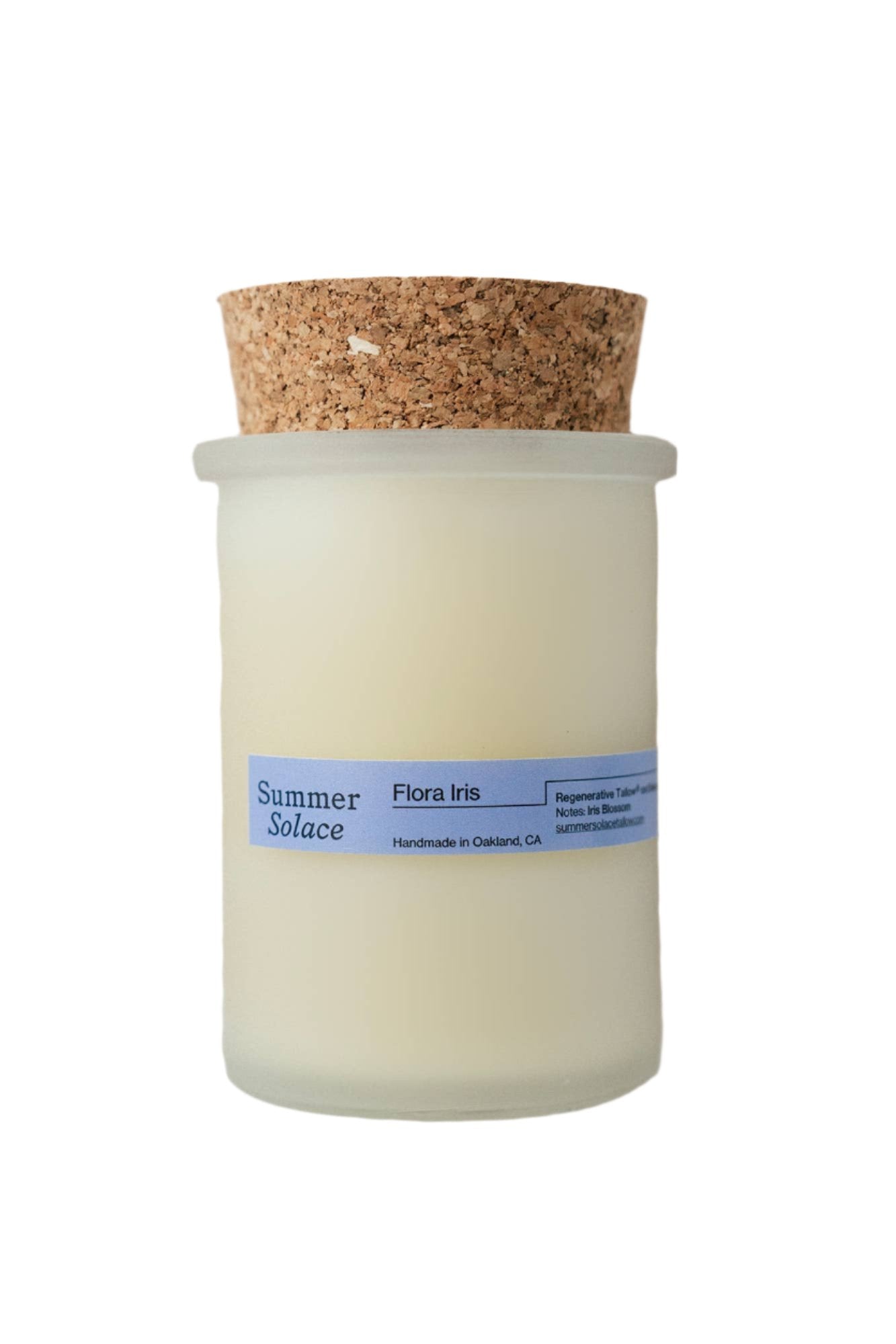 Floral Iris Tallow Candle