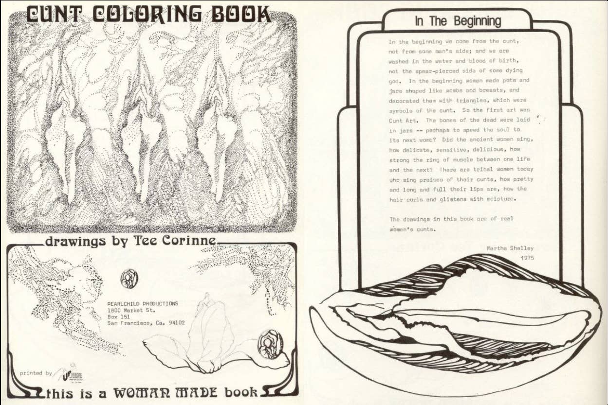 Cunt Coloring Book Zine