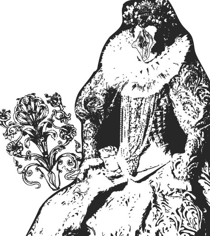 Post-Structuralist Vulva Coloring Book