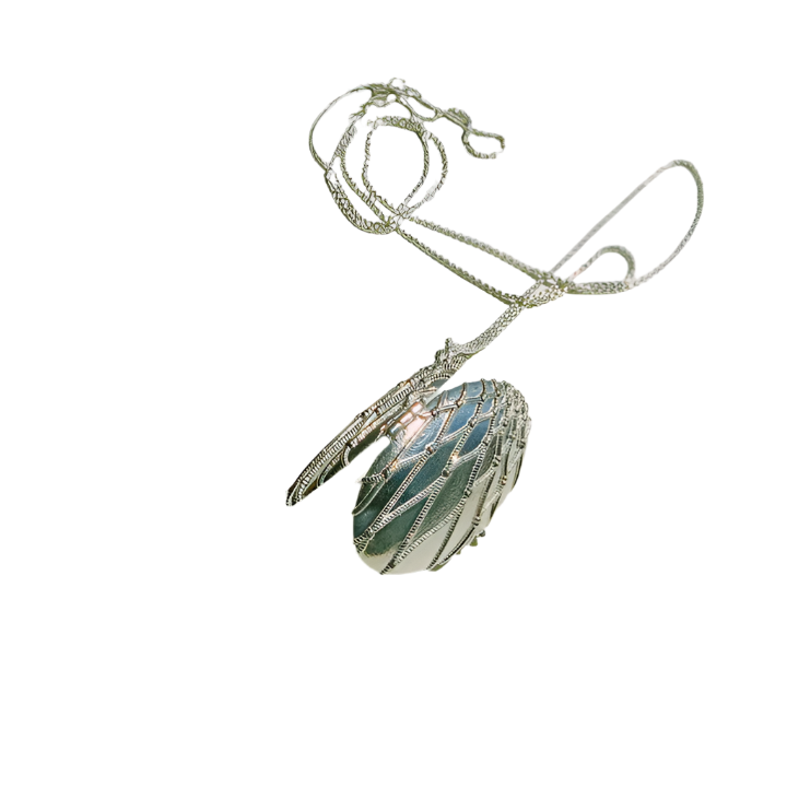 Netted Oval Locket