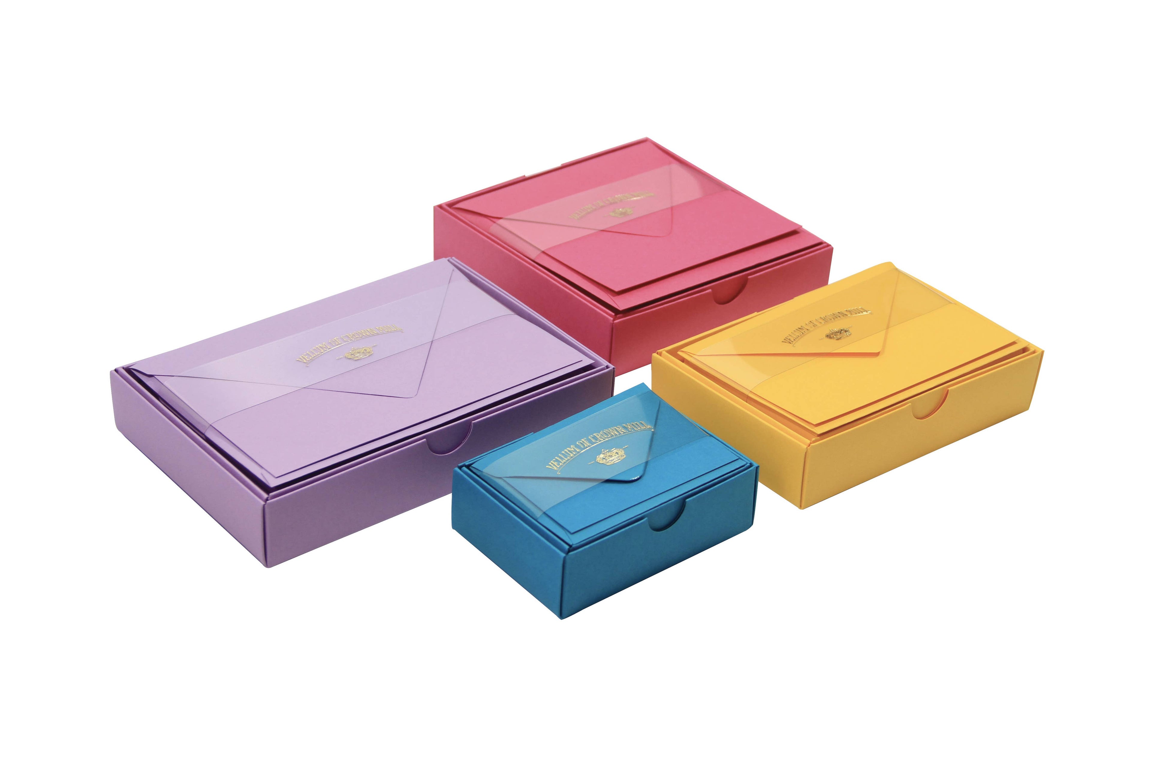 Orange Vellum Small Note Card Box Set