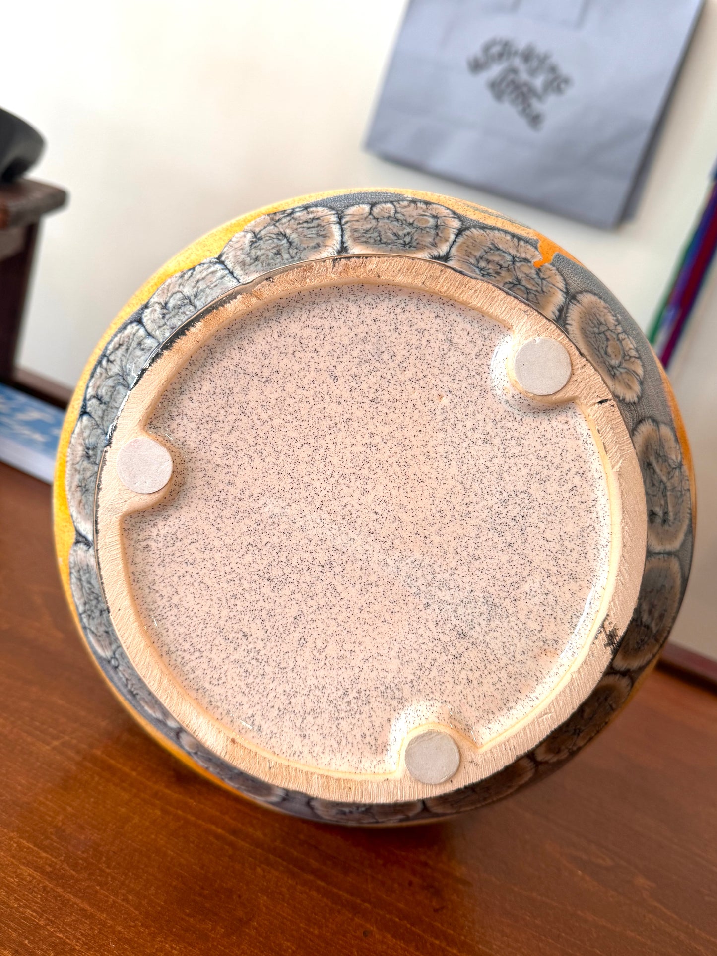 Abstract Oil Spot Vase