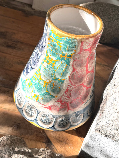 Abstract Oil Spot Vase