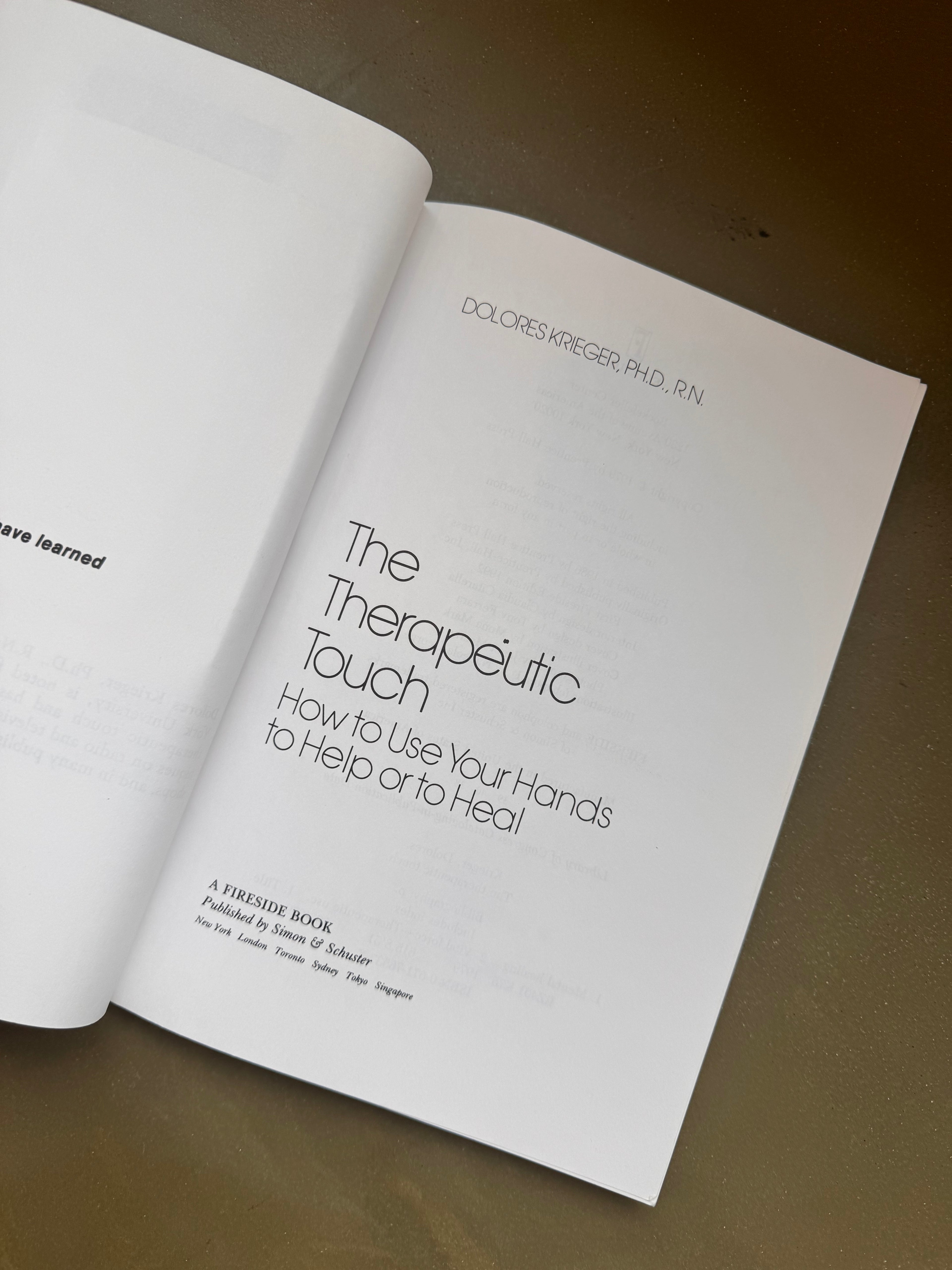 The Therapeutic Touch