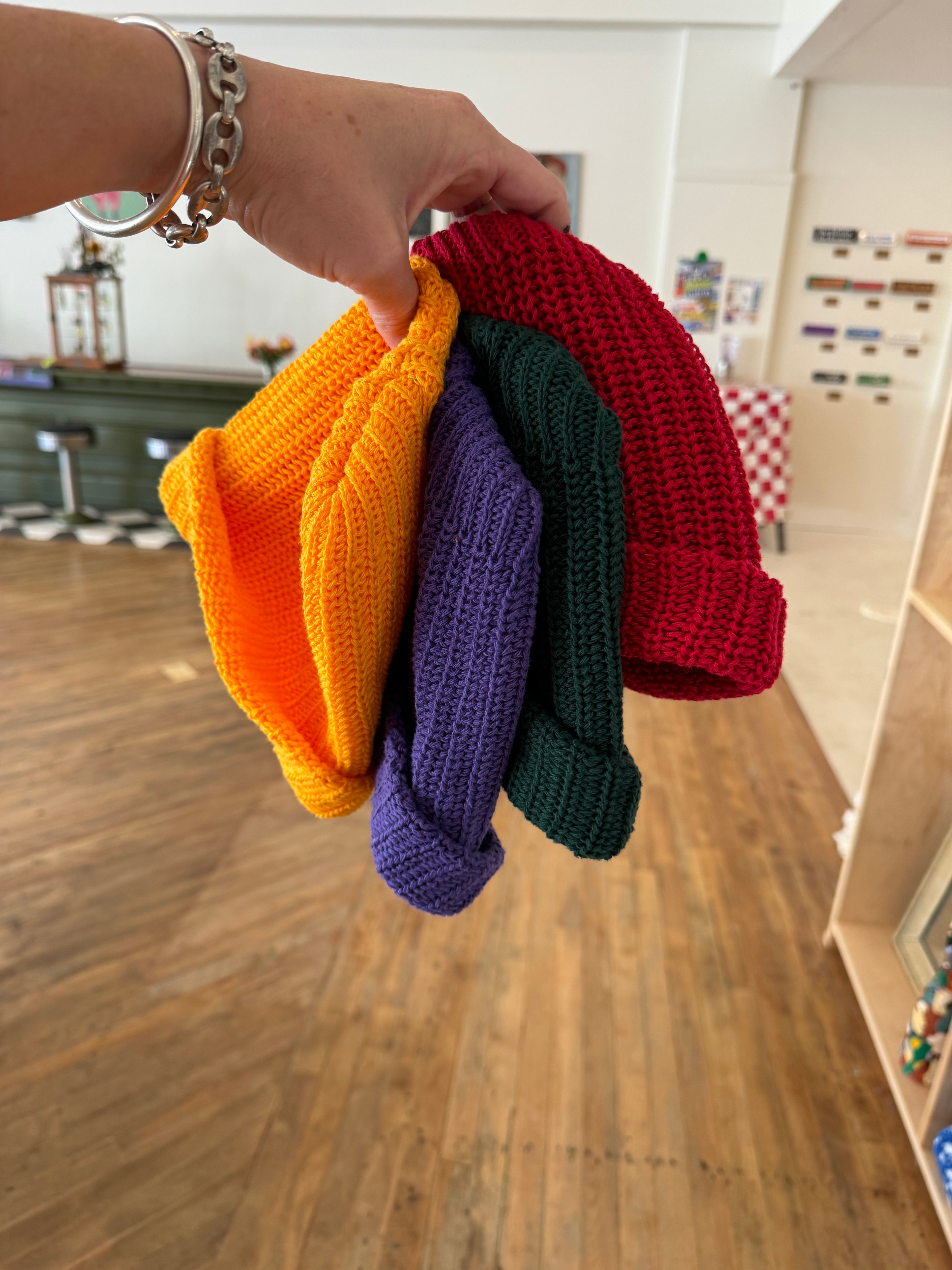 Red Cotton Watch Cap