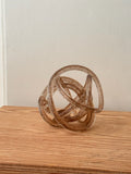 Glittered Glass Squiggle Sculpture
