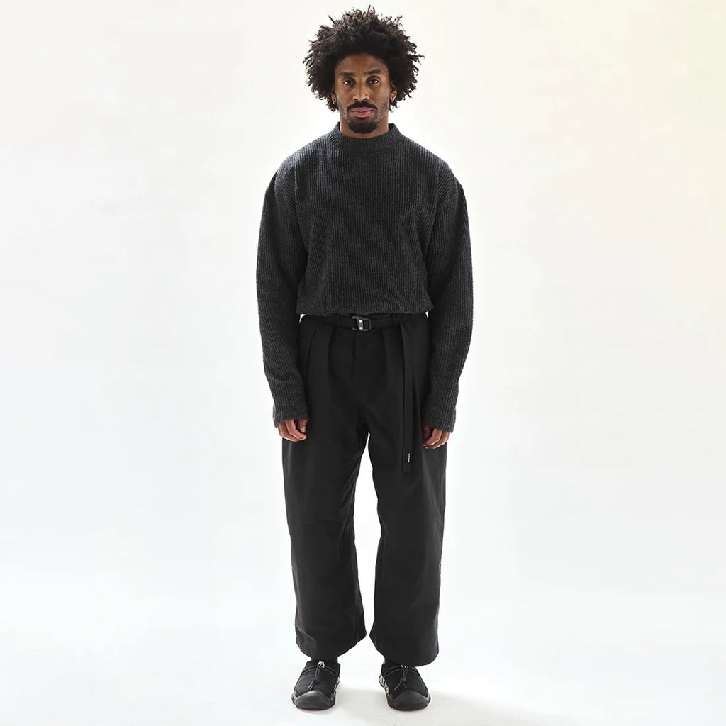 MP-111PA Pleated Trouser in Carbon