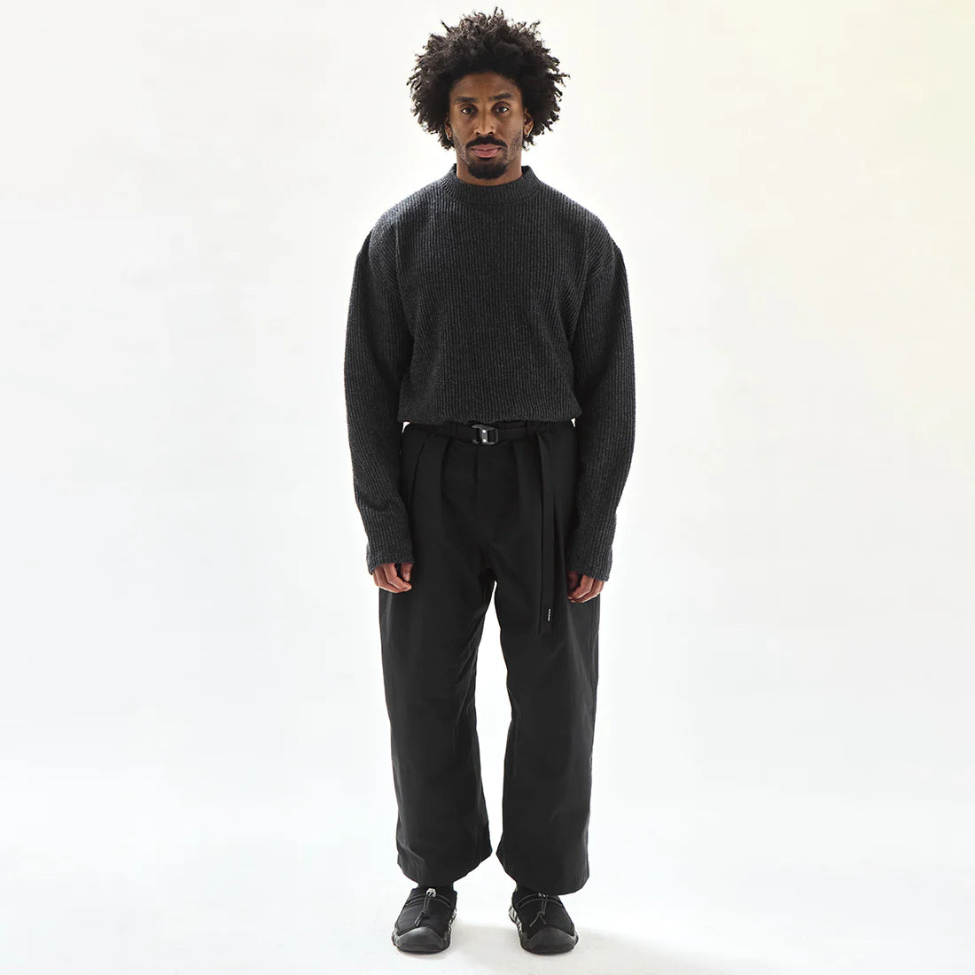 MP-111PA Pleated Trouser in Carbon