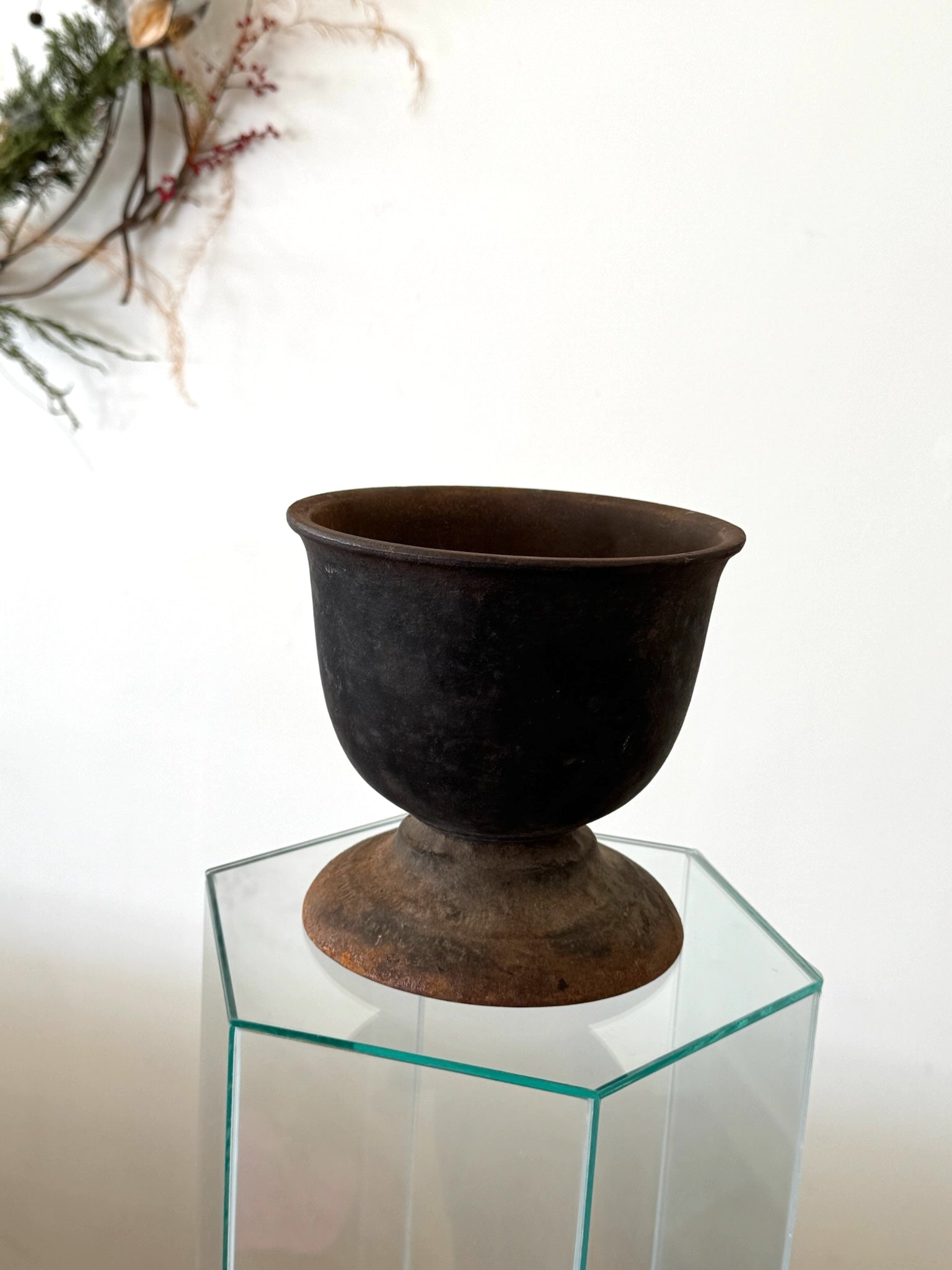 Early Cast Iron Mortar + Pestle