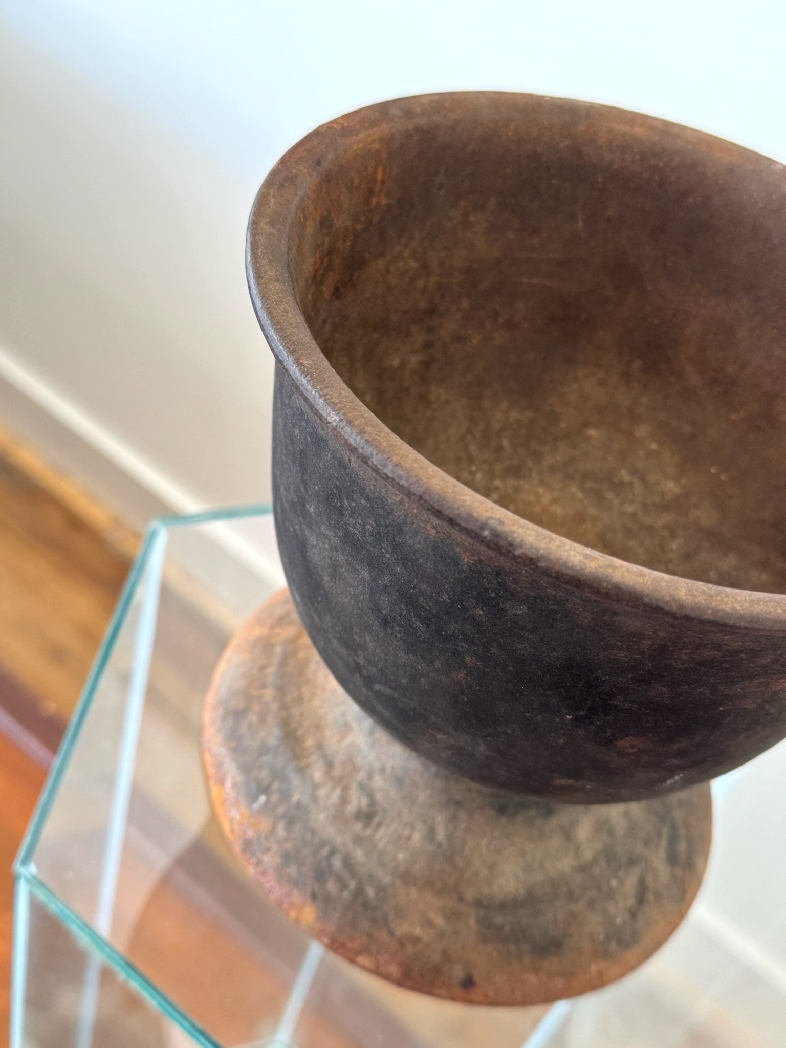 Early Cast Iron Mortar + Pestle