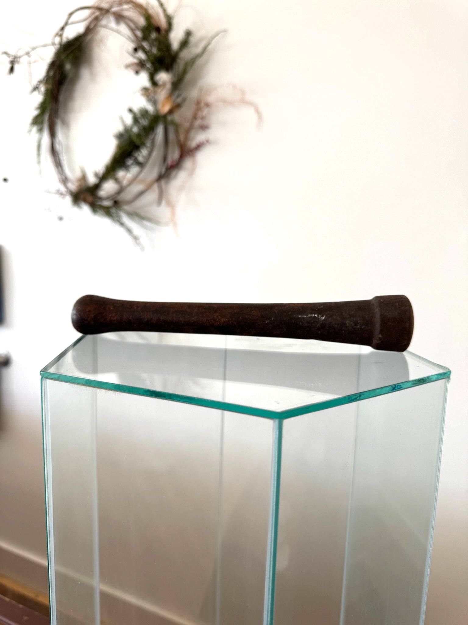 Early Cast Iron Mortar + Pestle