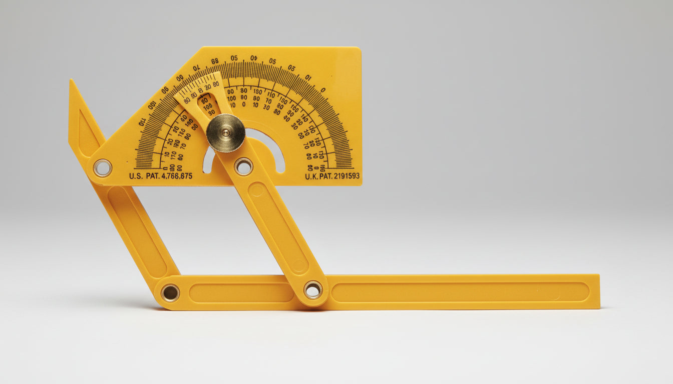 Yellow Protractor + Angle Finder