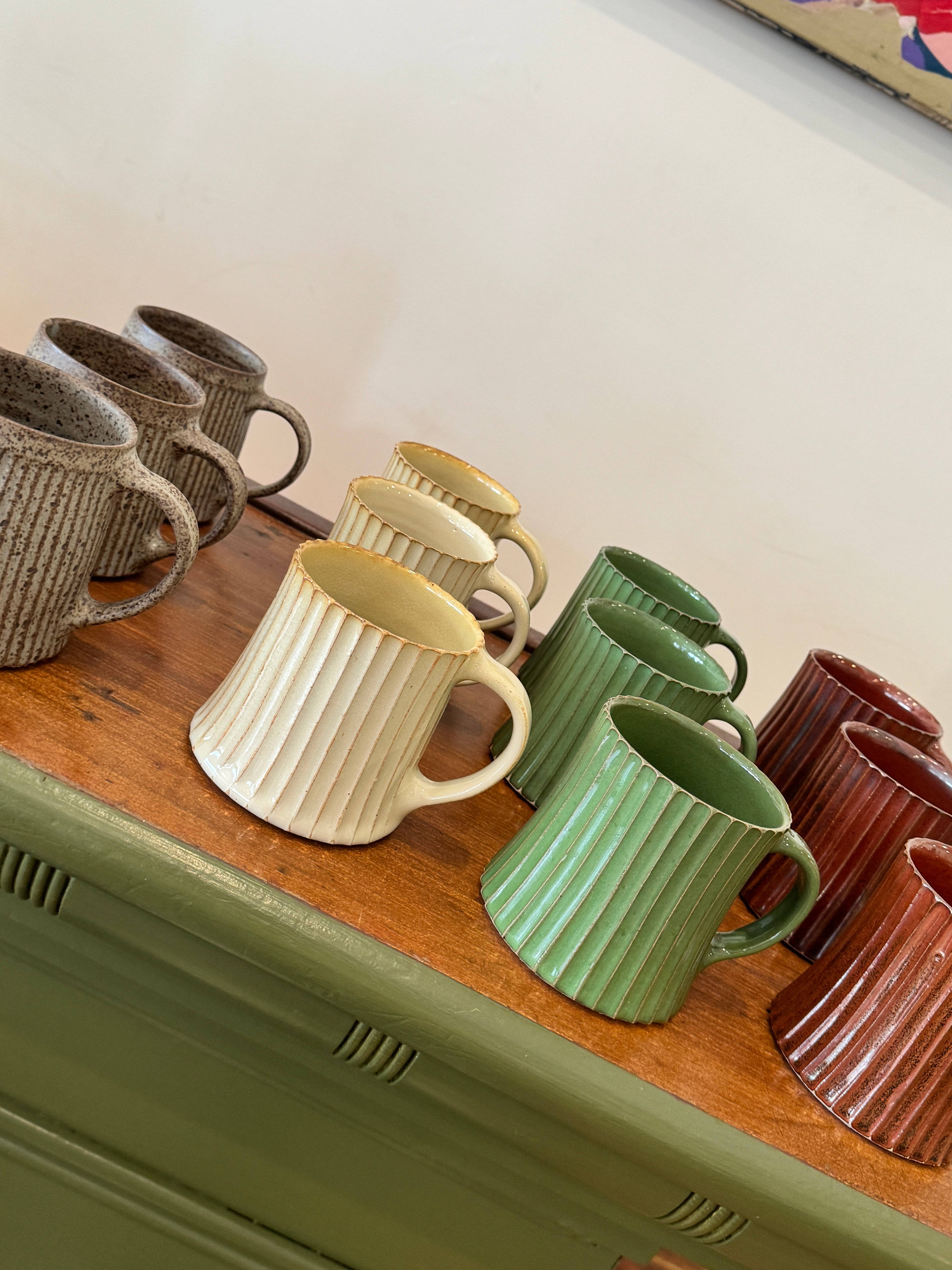 Zoe Dering Carved Mugs