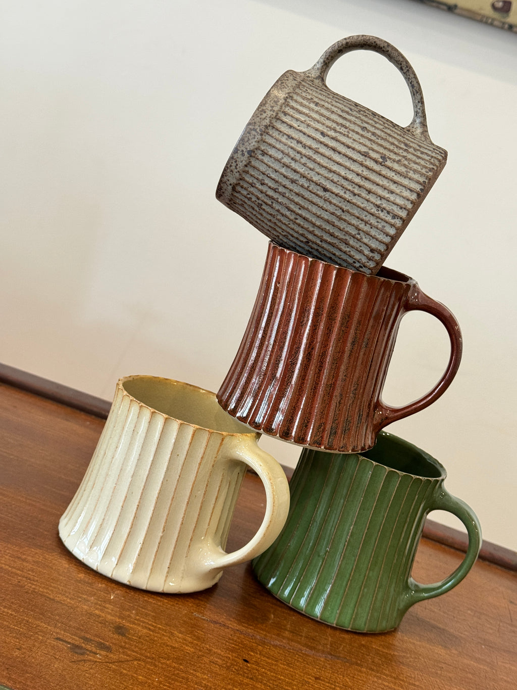 Zoe Dering Carved Mugs