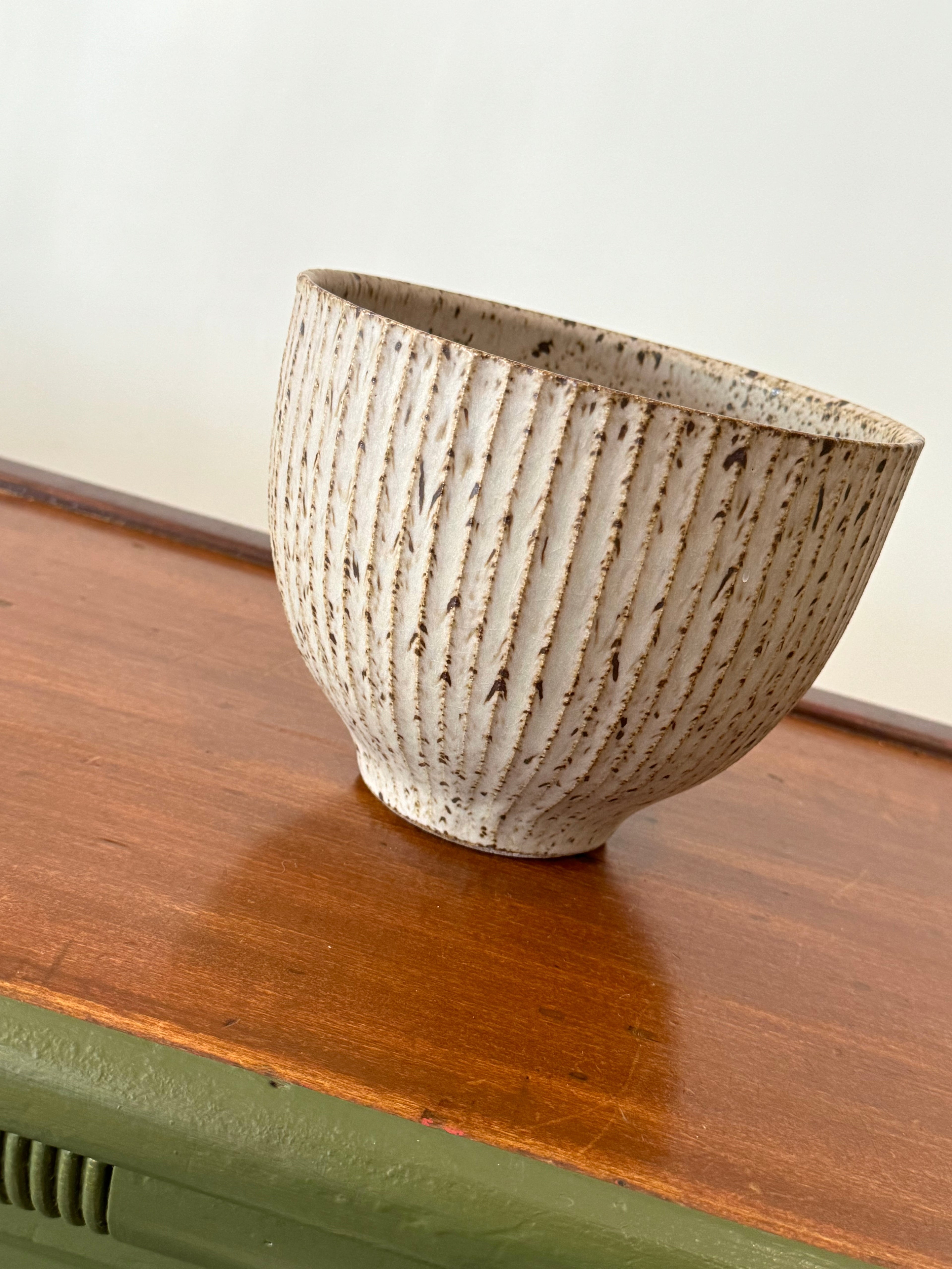 Large Faceted Serving Bowl