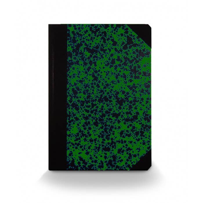 A5 Verde Cloud Composition Notebook with Elastic