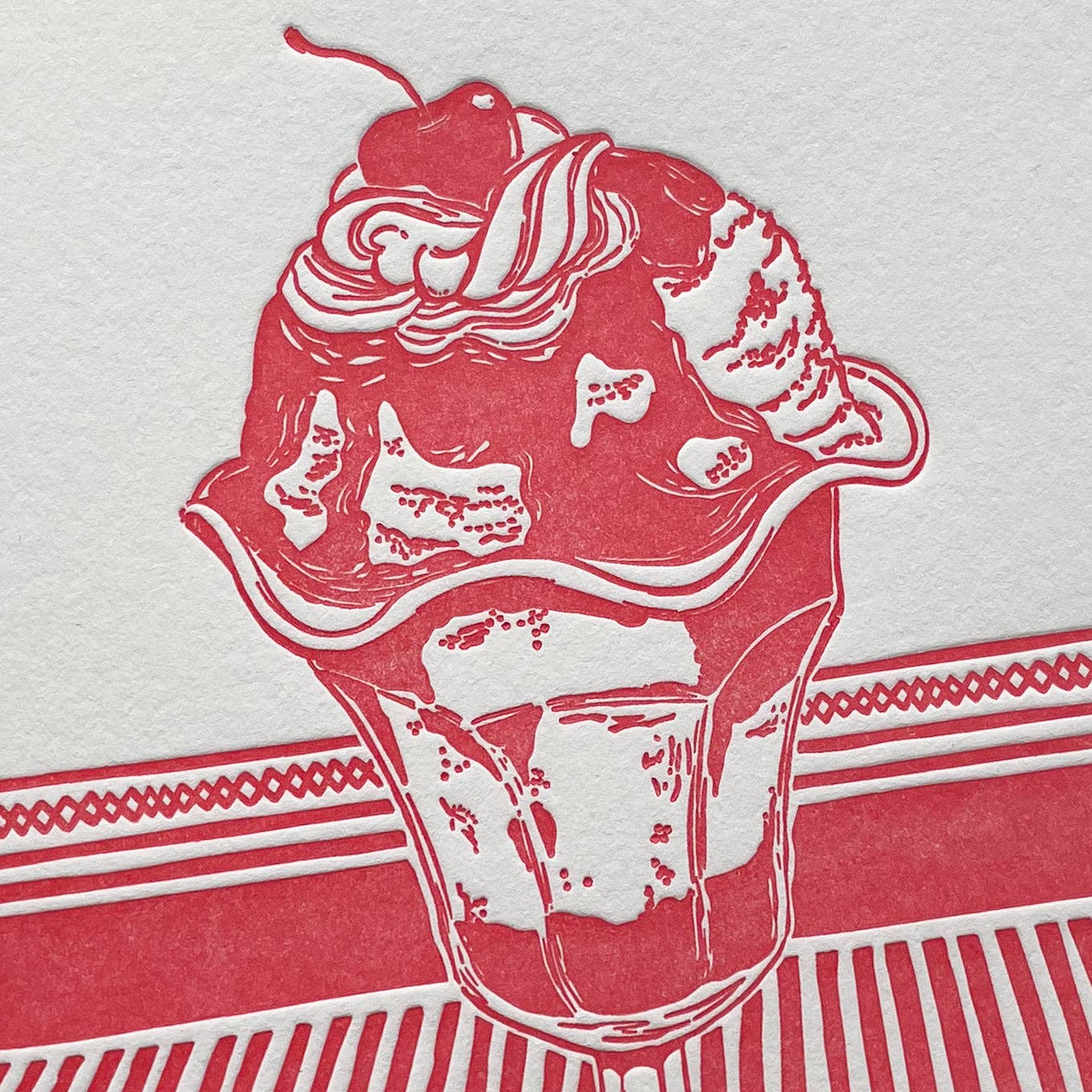 Ice Cream Sundae Greeting Card