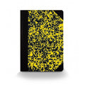 A5 Yellow Cloud Composition Notebook with Elastic