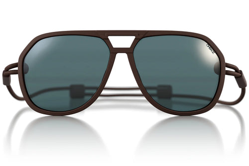 Classics in Matte Brown + Polarized Grey Lenses - Narrow
