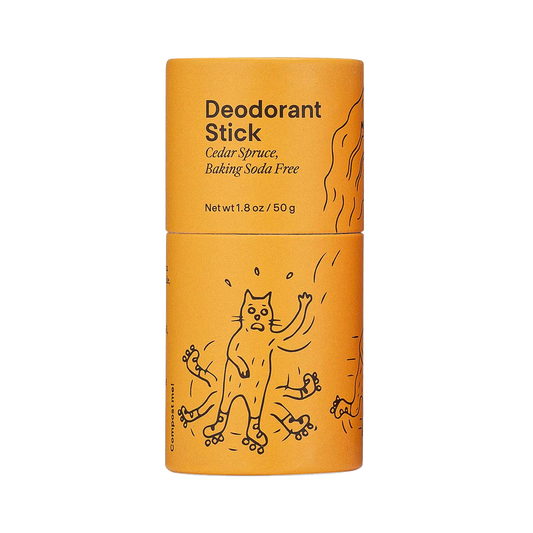 Cedar Spruce Baking Soda Free Deodorant Stick