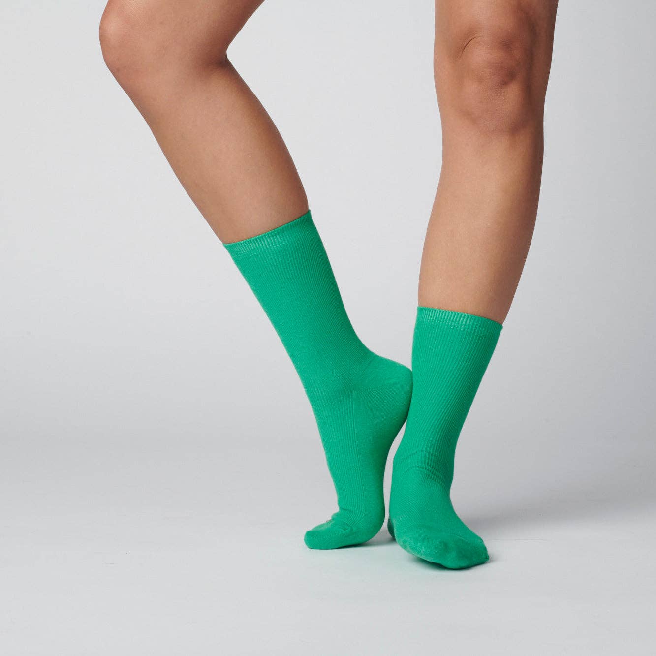 Kelly Green Cotton Socks